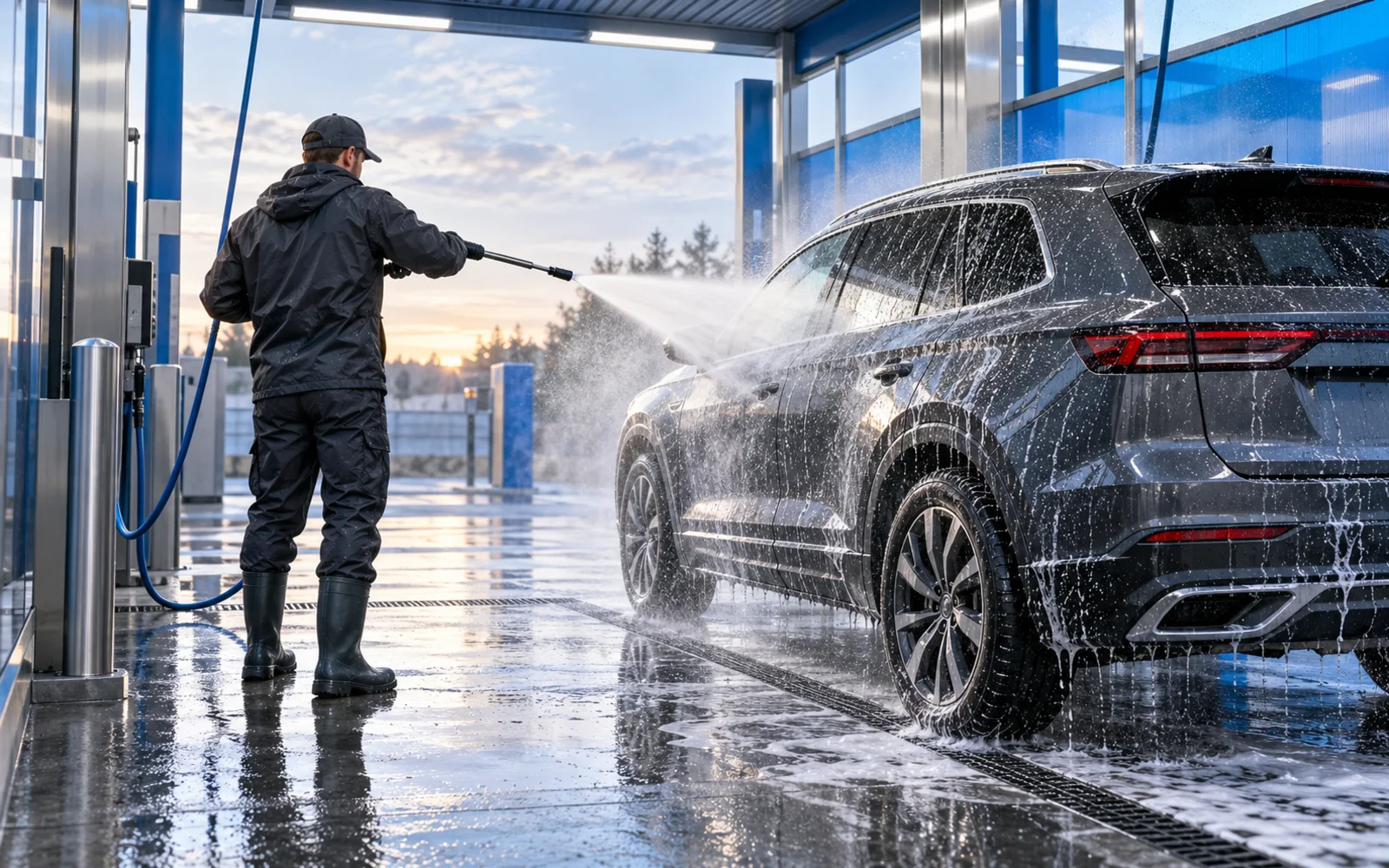 Мойка автомобиля аппаратом высокого давления